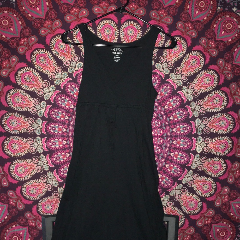 Black maxi dress